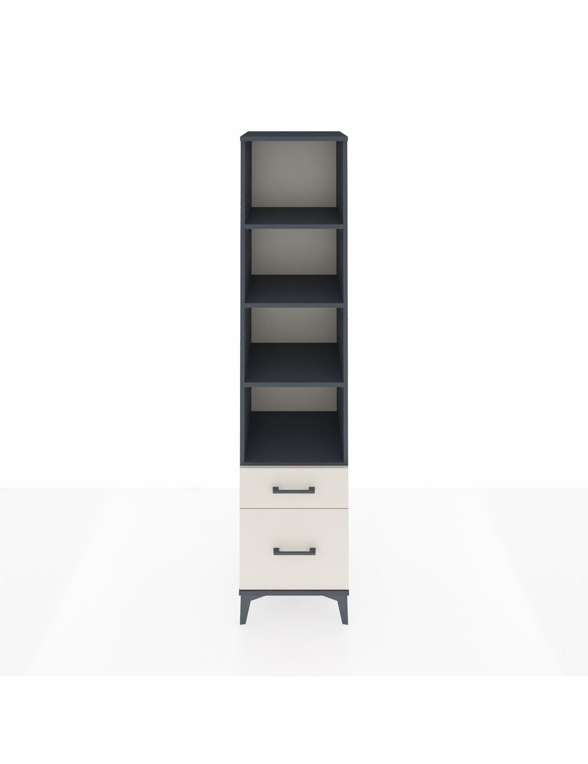 Hyperion Dolap 4 Raflı 2 Çekmeceli 44x44x195 Antrasit-Aytaşı