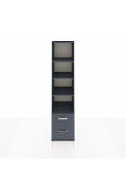 Hyperion Dolap 4 Raflı 2 Çekmeceli 44x44x195 Antrasit-Antrasit