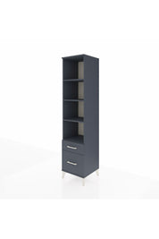 Hyperion Dolap 4 Raflı 2 Çekmeceli 44x44x195 Antrasit-Antrasit