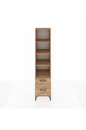 Hyperion Dolap 4 Raflı 2 Çekmeceli 44x44x195 Çam-Çam