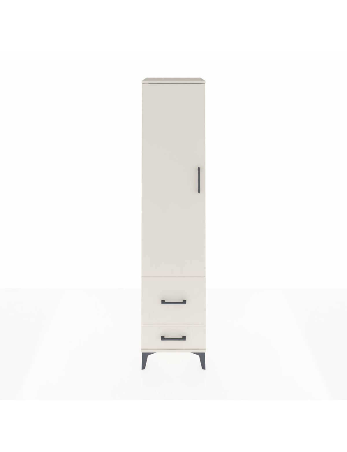 Hyperion Dolap 2 Raflı 2 Çekmeceli Tek Askılı 44x44x195 Aytaşı-Aytaşı