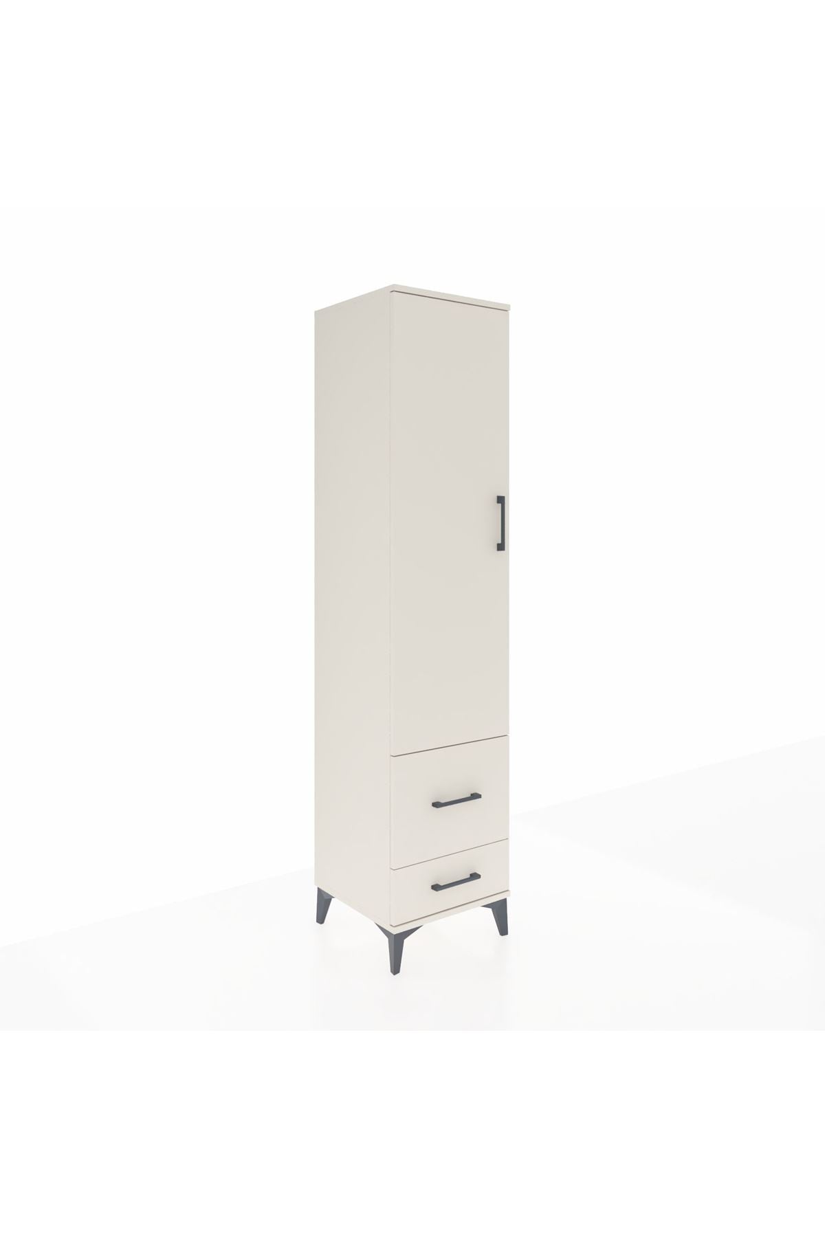 Hyperion Dolap 2 Raflı 2 Çekmeceli Tek Askılı 44x44x195 Aytaşı-Aytaşı