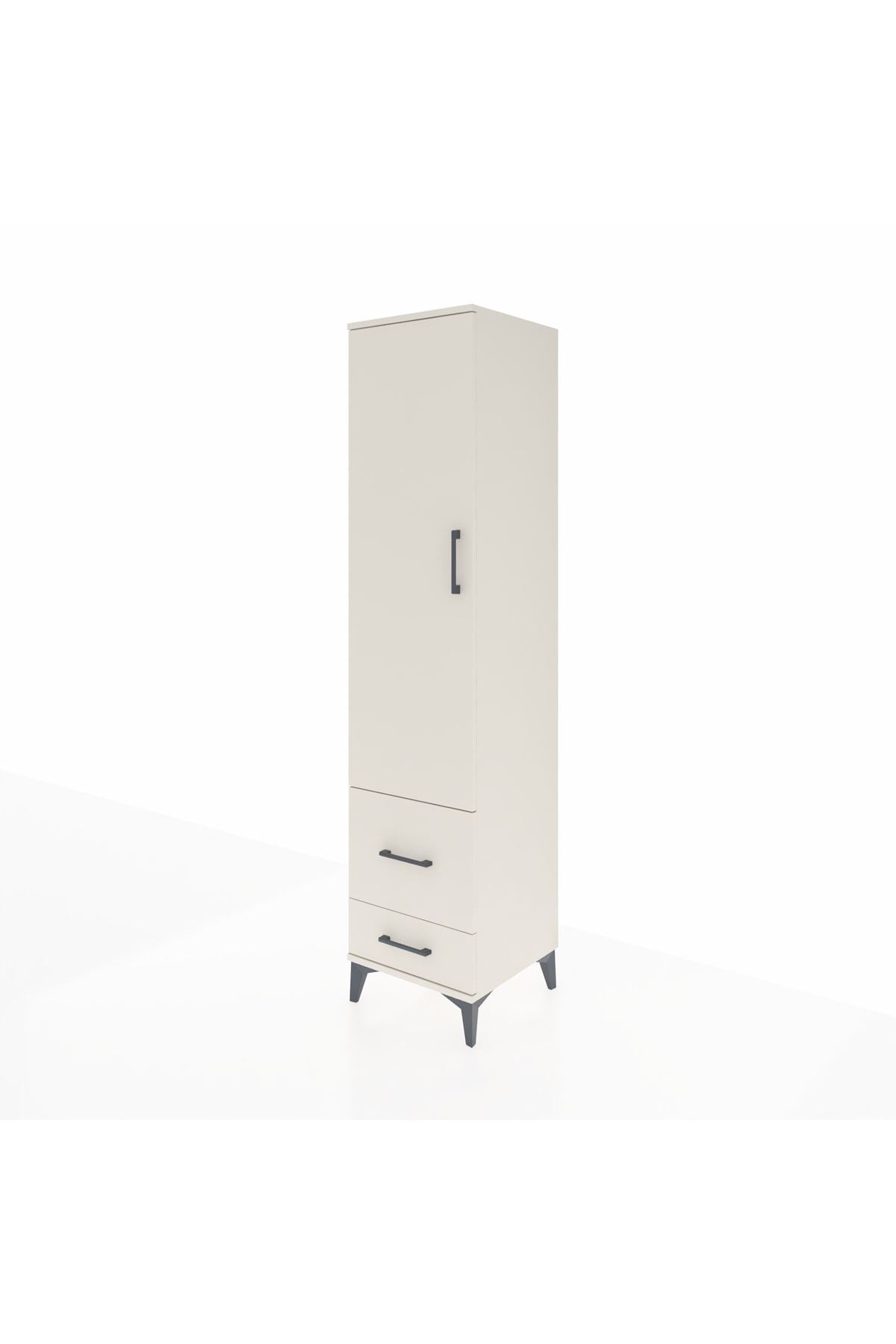 Hyperion Dolap 2 Raflı 2 Çekmeceli Tek Askılı 44x44x195 Aytaşı-Aytaşı