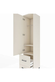 Hyperion Dolap 2 Raflı 2 Çekmeceli Tek Askılı 44x44x195 Aytaşı-Aytaşı