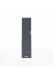 Hyperion Dolap 2 Raflı 2 Çekmeceli Tek Askılı 44x44x195 Aytaşı-Antrasit