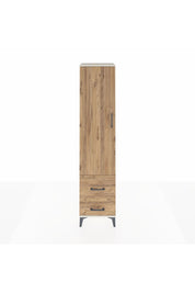 Hyperion Dolap 2 Raflı 2 Çekmeceli Tek Askılı 44x44x195 Aytaşı-Çam