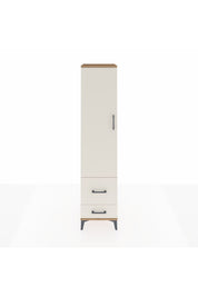 Hyperion Dolap 2 Raflı 2 Çekmeceli Tek Askılı 44x44x195 Çam-Aytaşı