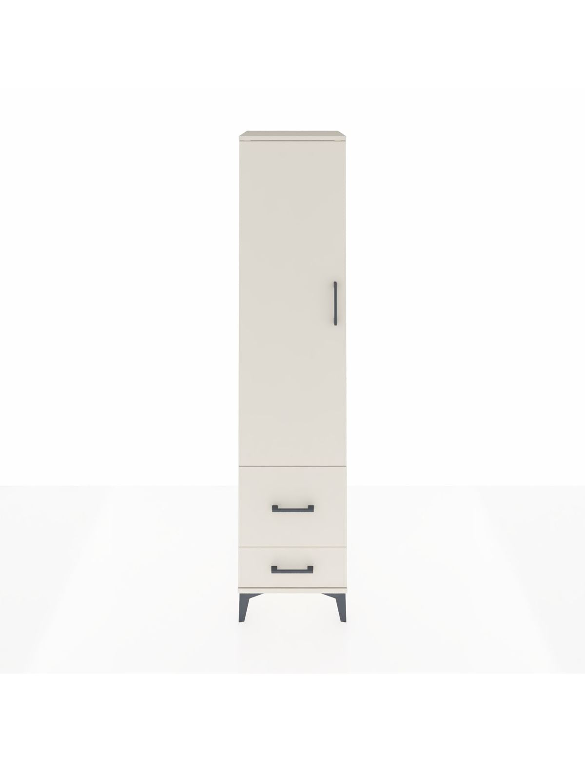 Hyperion Dolap 4 Raflı 2 Çekmeceli Tek Kapaklı 44x44x195 Aytaşı-Aytaşı