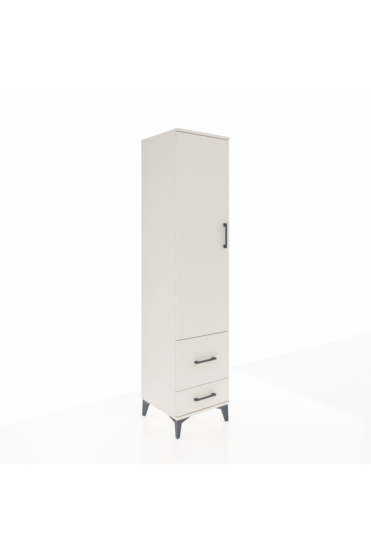 Hyperion Dolap 4 Raflı 2 Çekmeceli Tek Kapaklı 44x44x195 Aytaşı-Aytaşı