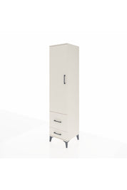 Hyperion Dolap 4 Raflı 2 Çekmeceli Tek Kapaklı 44x44x195 Aytaşı-Aytaşı