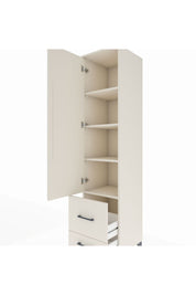 Hyperion Dolap 4 Raflı 2 Çekmeceli Tek Kapaklı 44x44x195 Aytaşı-Aytaşı