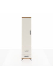 Hyperion Dolap 4 Raflı 2 Çekmeceli Tek Kapaklı 44x44x195 Çam-Aytaşı