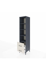 Hyperion Dolap 4 Raflı 2 Çekmeceli 44x44x195 Antrasit-Aytaşı