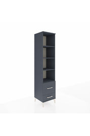 Hyperion Dolap 4 Raflı 2 Çekmeceli 44x44x195 Antrasit-Antrasit