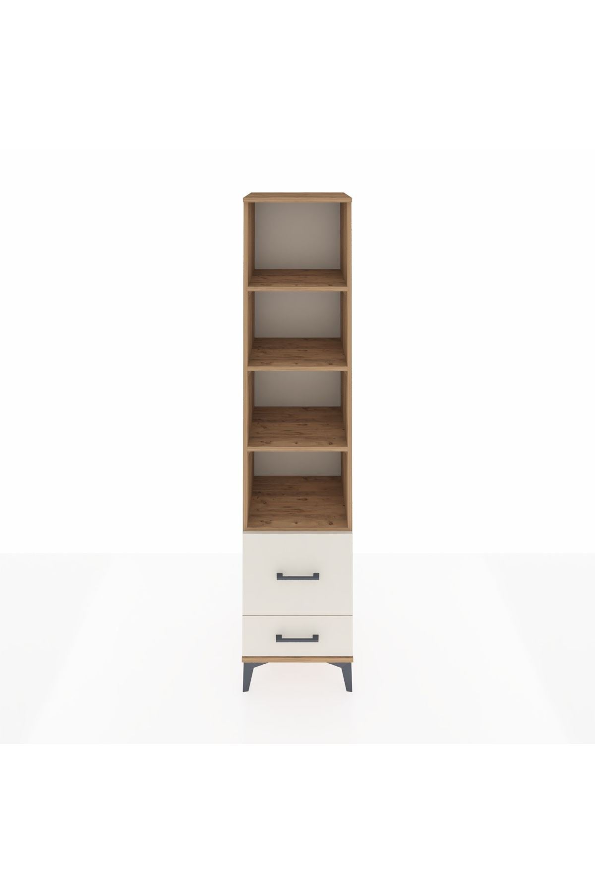 Hyperion Dolap 4 Raflı 2 Çekmeceli 44x44x195 Çam-Aytaşı