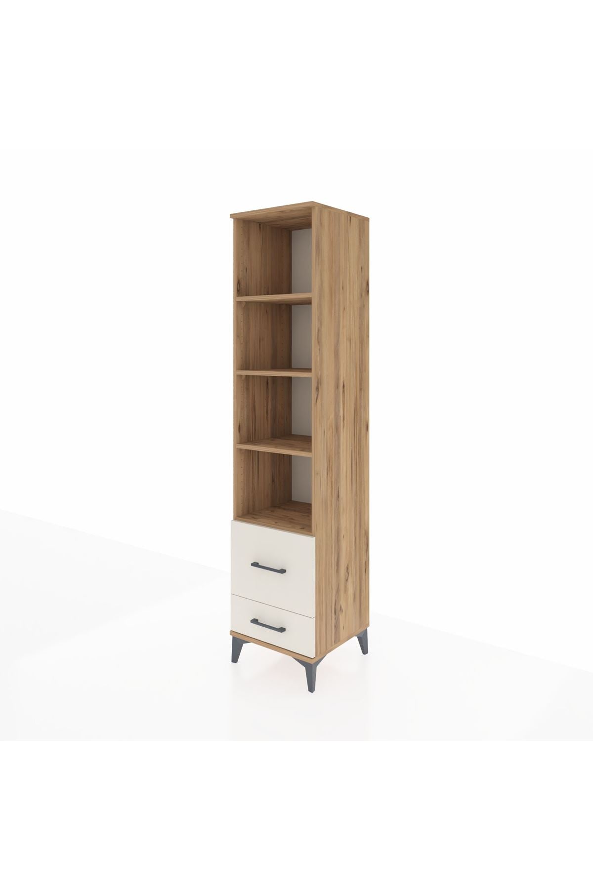 Hyperion Dolap 4 Raflı 2 Çekmeceli 44x44x195 Çam-Aytaşı