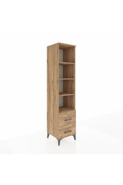 Hyperion Dolap 4 Raflı 2 Çekmeceli 44x44x195 Çam-Çam