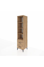 Hyperion Dolap 4 Raflı 2 Çekmeceli 44x44x195 Çam-Çam