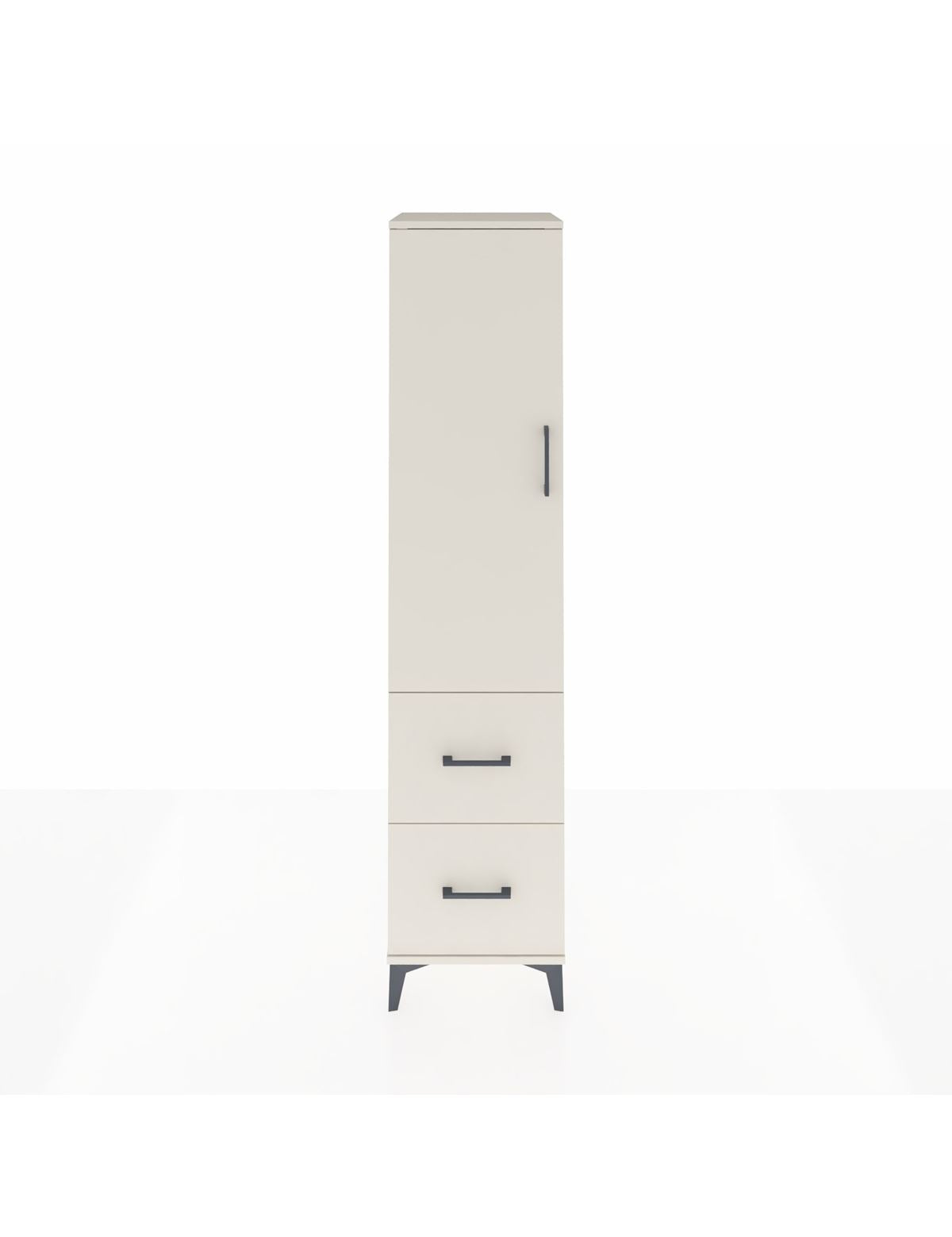 Hyperion Dolap 2 Raflı 2 Çekmeceli Tek Askılı 44x44x195 Aytaşı-Aytaşı