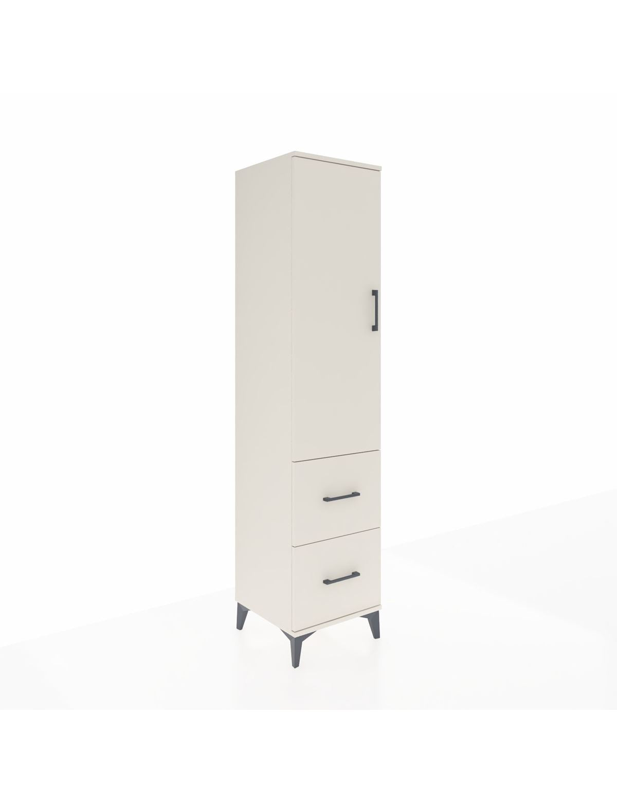 Hyperion Dolap 2 Raflı 2 Çekmeceli Tek Askılı 44x44x195 Aytaşı-Aytaşı