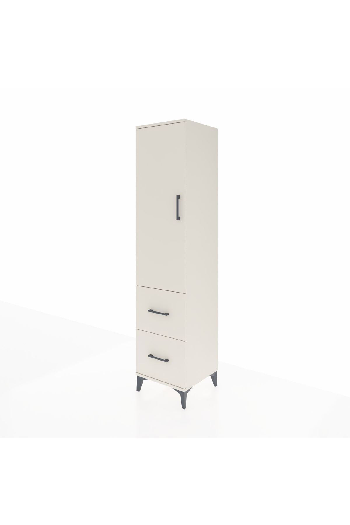 Hyperion Dolap 2 Raflı 2 Çekmeceli Tek Askılı 44x44x195 Aytaşı-Aytaşı