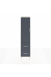 Hyperion Dolap 2 Raflı 2 Çekmeceli Tek Askılı 44x44x195 Aytaşı-Antrasit