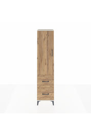 Hyperion Dolap 2 Raflı 2 Çekmeceli Tek Askılı 44x44x195 Aytaşı-Çam
