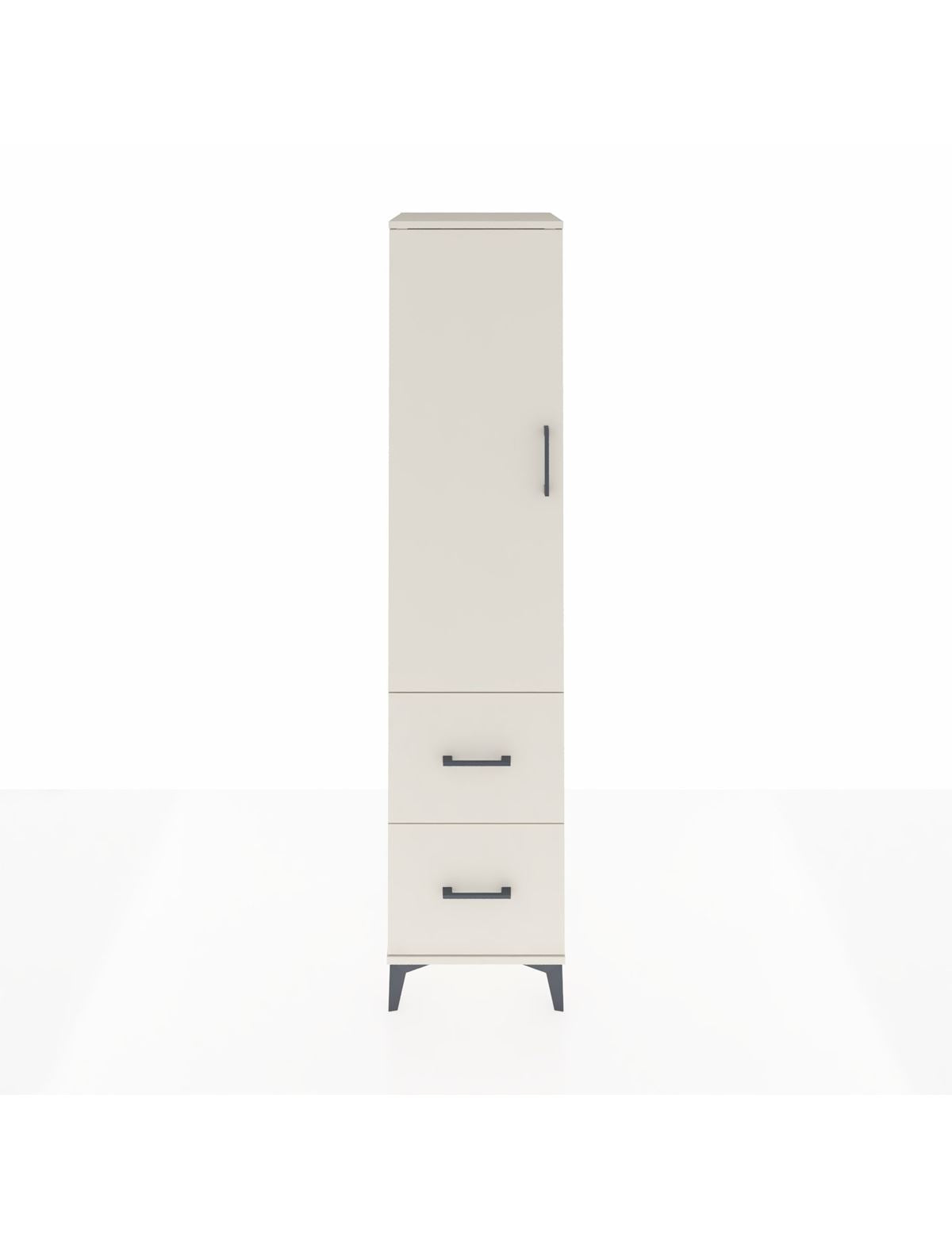 Hyperion Dolap 4 Raflı 2 Çekmeceli Tek Kapaklı 44x44x195 Aytaşı-Aytaşı