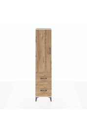 Hyperion Dolap 4 Raflı 2 Çekmeceli Tek Kapaklı 44x44x195 Aytaşı-Çam