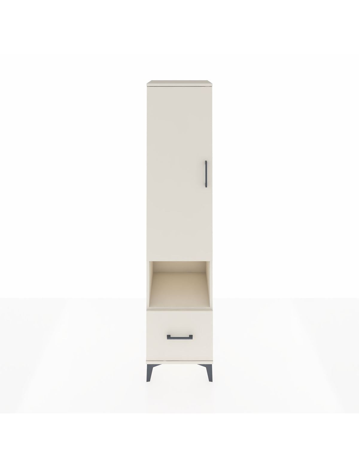 Hyperion Dolap 3 Raflı Tek Çekmeceli Tek Askılı 44x44x195 Aytaşı-Aytaşı