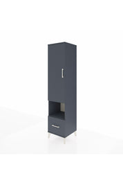 Hyperion Dolap 3 Raflı Tek Çekmeceli Tek Askılı 44x44x195 Antrasit-Antrasit