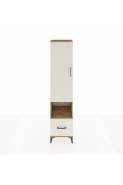 Hyperion Dolap 5 Raflı Tek Çekmeceli Tek Kapaklı 44x44x195 Çam-Aytaşı