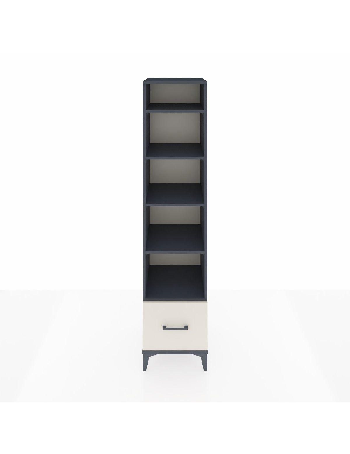 Hyperion Dolap 5 Raflı Tek Çekmeceli 44x44x195 Antrasit-Aytaşı