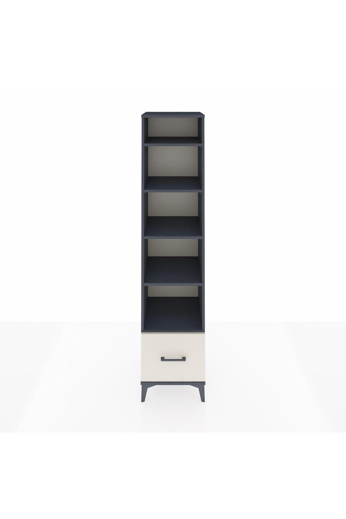 Hyperion Dolap 5 Raflı Tek Çekmeceli 44x44x195 Antrasit-Aytaşı