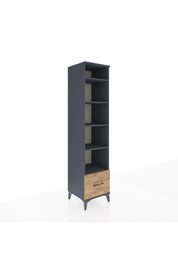Hyperion Dolap 5 Raflı Tek Çekmeceli 44x44x195 Antrasit-Çam