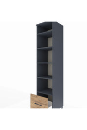 Hyperion Dolap 5 Raflı Tek Çekmeceli 44x44x195 Antrasit-Çam