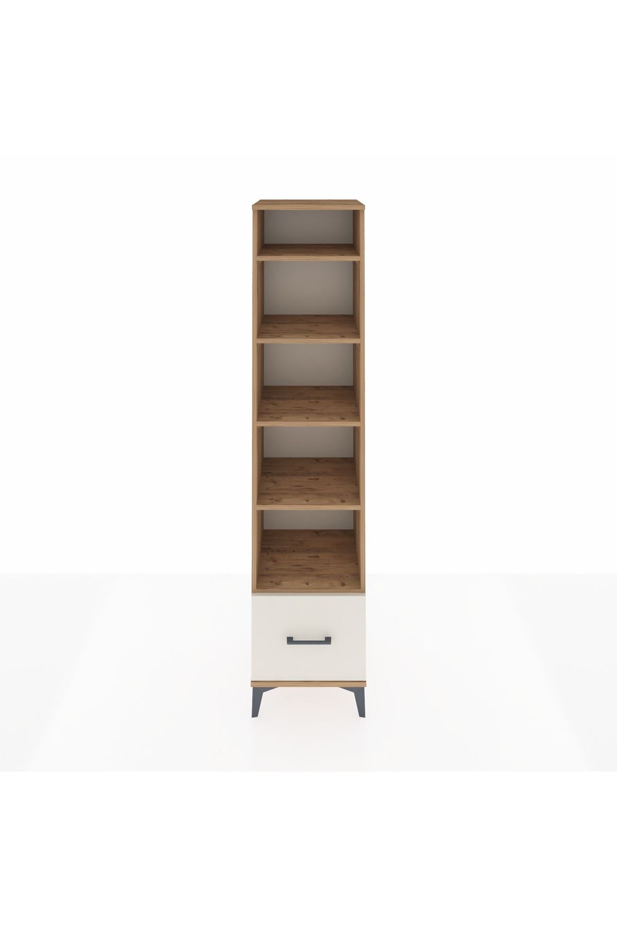 Hyperion Dolap 5 Raflı Tek Çekmeceli 44x44x195 Çam-Aytaşı