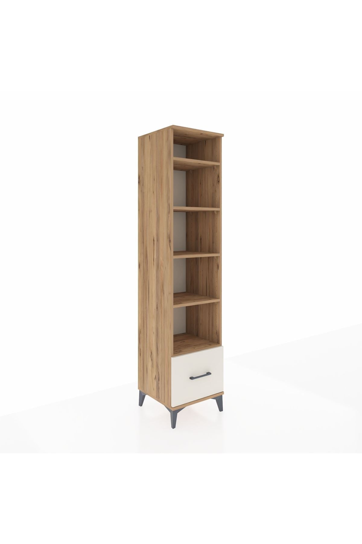 Hyperion Dolap 5 Raflı Tek Çekmeceli 44x44x195 Çam-Aytaşı