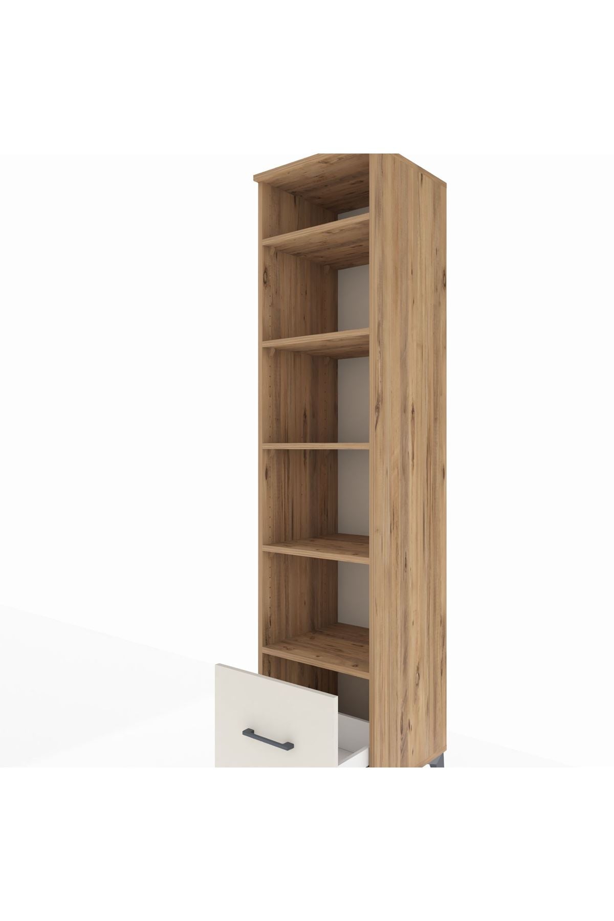 Hyperion Dolap 5 Raflı Tek Çekmeceli 44x44x195 Çam-Aytaşı