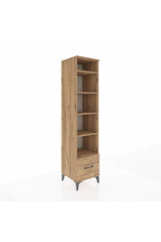 Hyperion Dolap 5 Raflı Tek Çekmeceli 44x44x195 Çam-Çam
