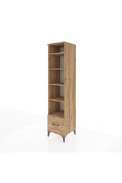 Hyperion Dolap 5 Raflı Tek Çekmeceli 44x44x195 Çam-Çam