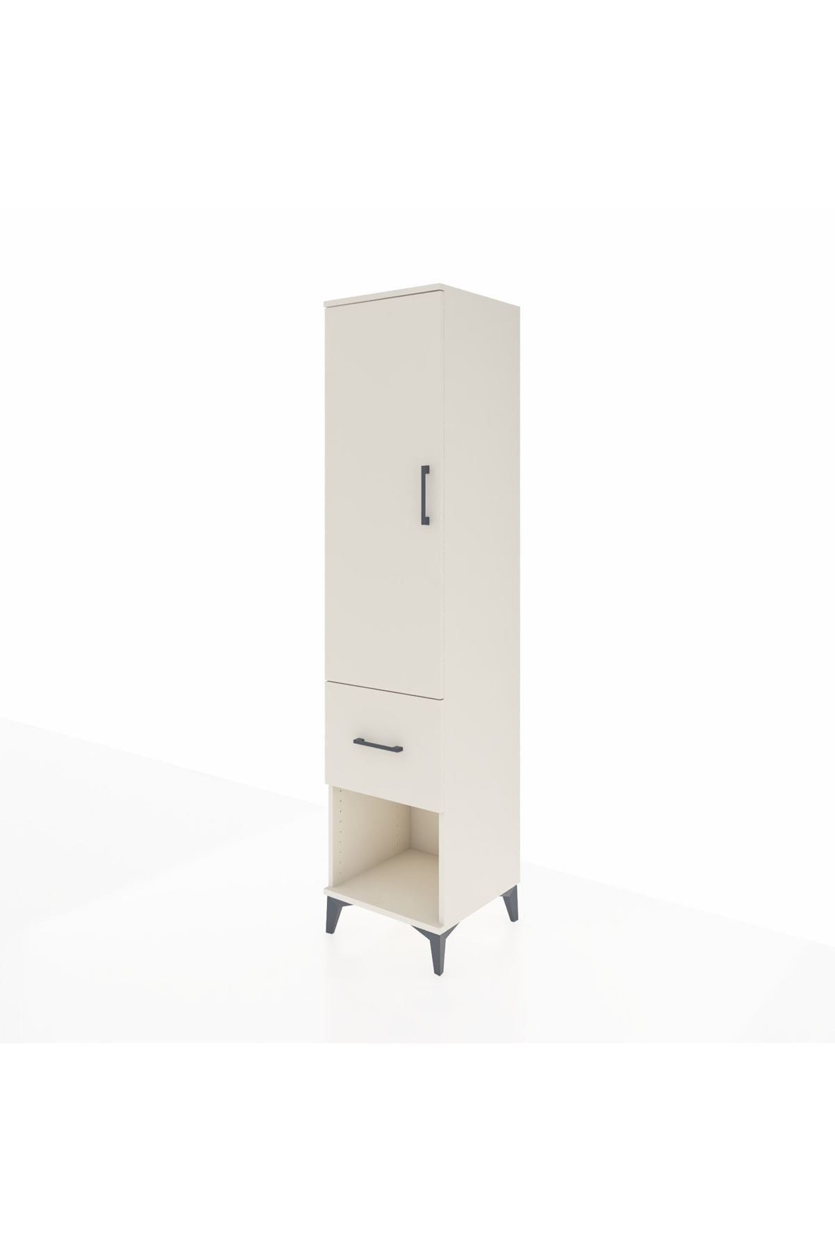 Hyperion Dolap 2 Raflı Tek Çekmeceli Tek Askılı 44x44x195 Aytaşı-Aytaşı