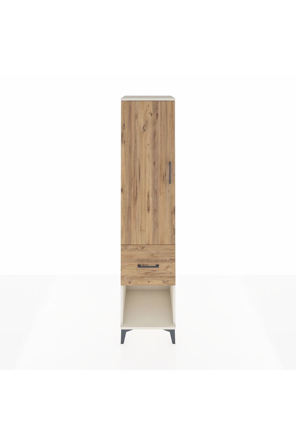 Hyperion Dolap 2 Raflı Tek Çekmeceli Tek Askılı 44x44x195 Aytaşı-Çam