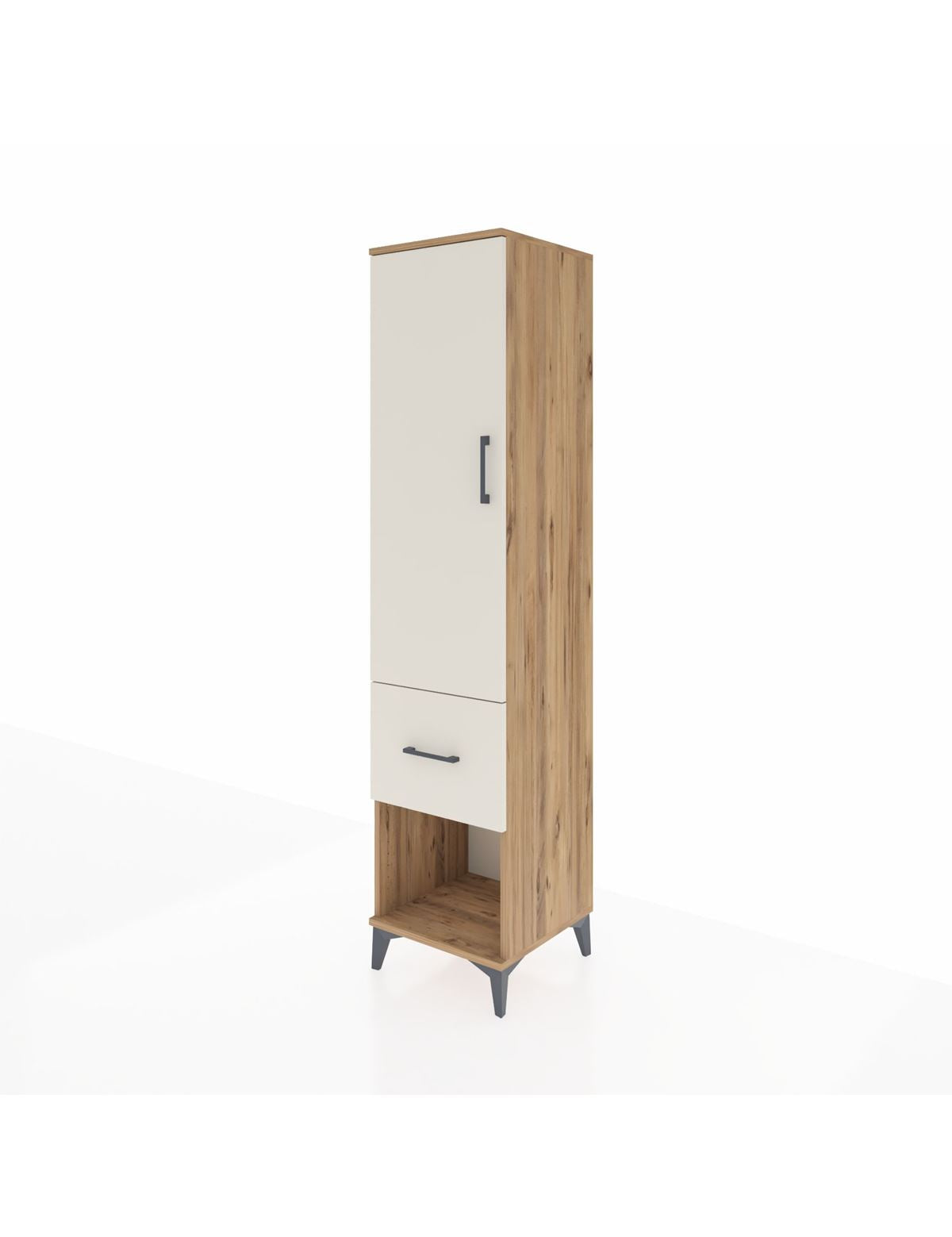Hyperion Dolap 2 Raflı Tek Çekmeceli Tek Askılı 44x44x195 - S58M025V7B