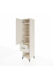 Hyperion Dolap 4 Raflı Tek Çekmeceli Tek Kapaklı 44x44x195 Aytaşı-Aytaşı