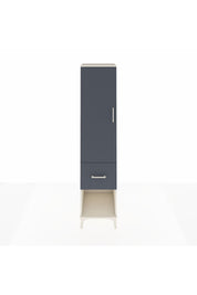 Hyperion Dolap 4 Raflı Tek Çekmeceli Tek Kapaklı 44x44x195 Aytaşı-Antrasit