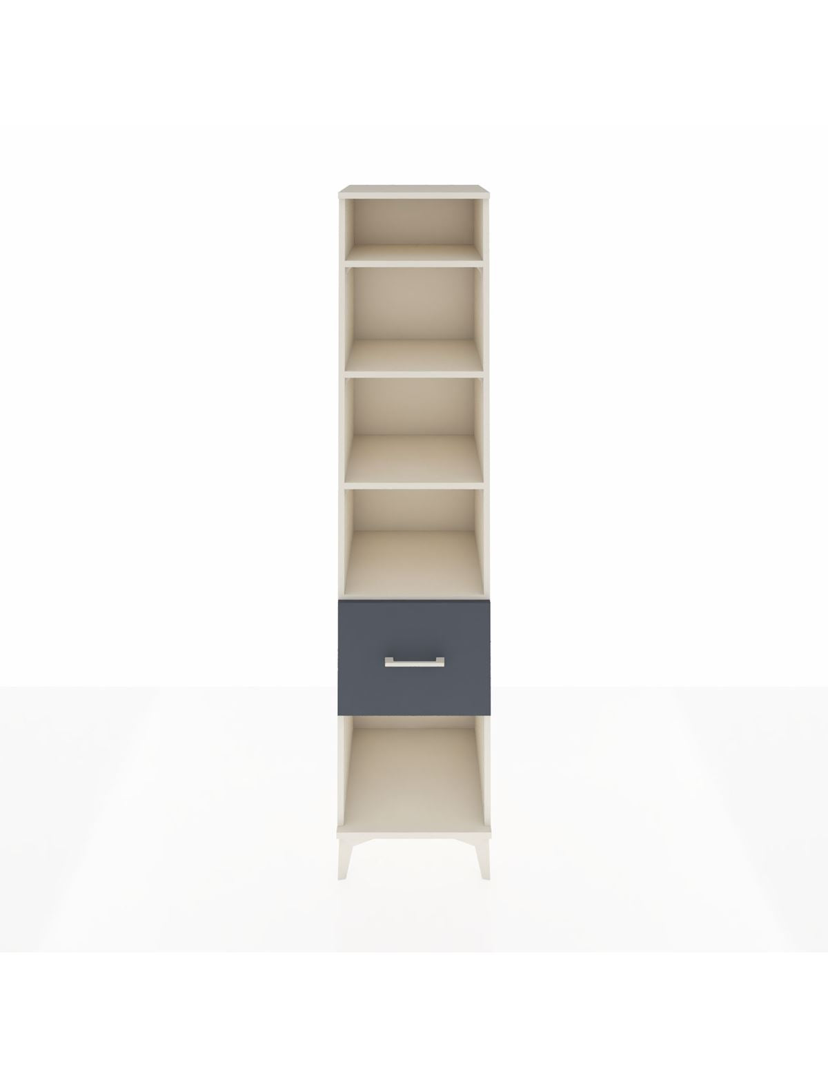 Hyperion Dolap 4 Raflı Tek Çekmeceli 44x44x195 Aytaşı-Antrasit