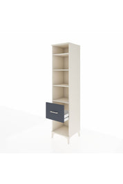 Hyperion Dolap 4 Raflı Tek Çekmeceli 44x44x195 Aytaşı-Antrasit