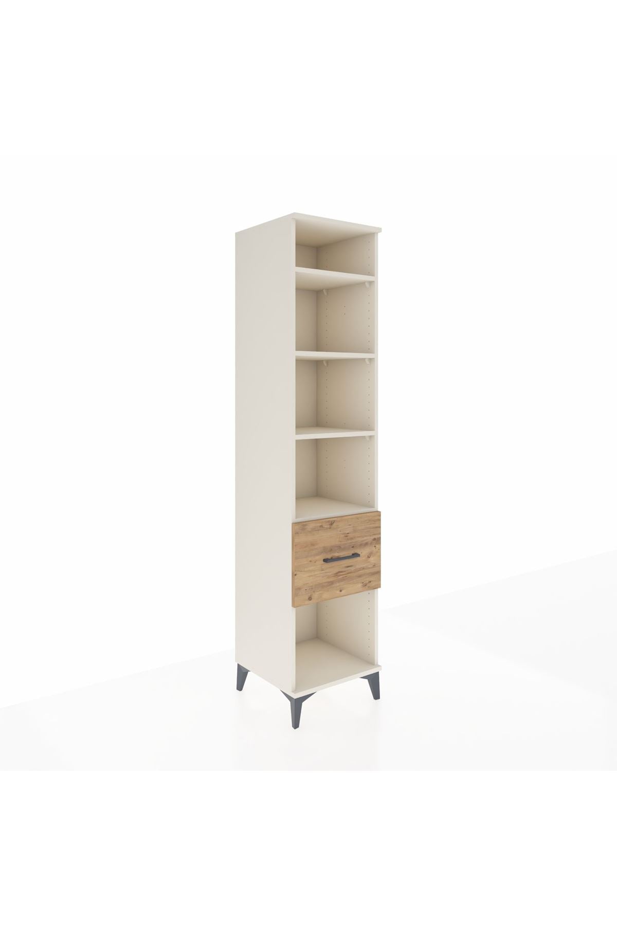 Hyperion Dolap 4 Raflı Tek Çekmeceli 44x44x195 Aytaşı-Çam