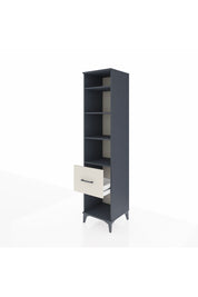 Hyperion Dolap 4 Raflı Tek Çekmeceli 44x44x195 Antrasit-Aytaşı